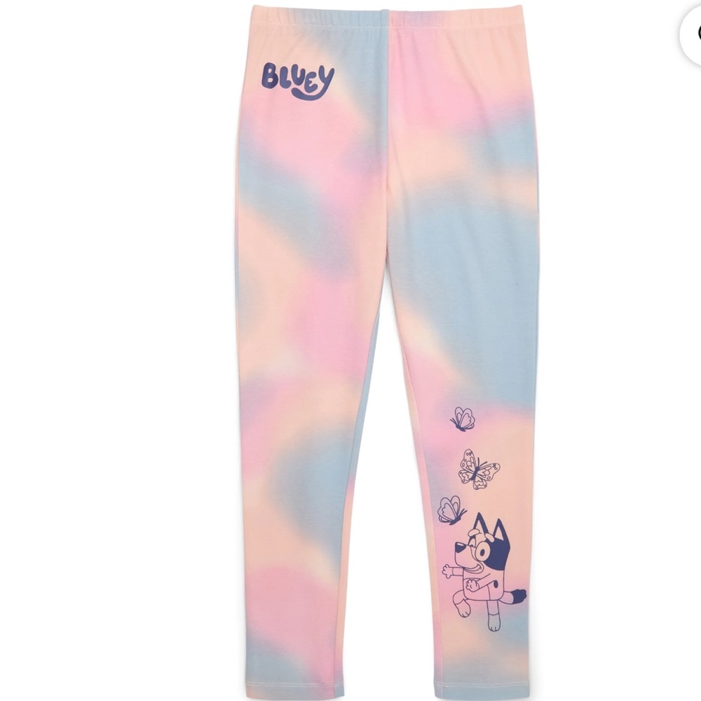 Bluey Pastel Tie Dye Leggings, NWT, 6-6x